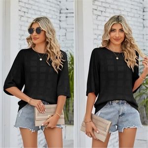 Open Knit Top - Black